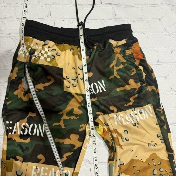 REASON CLOTHING BRAND All Over Camo Mixed Print Tracksuit 2 Pc Men's Large NWT - Picture 8 of 16